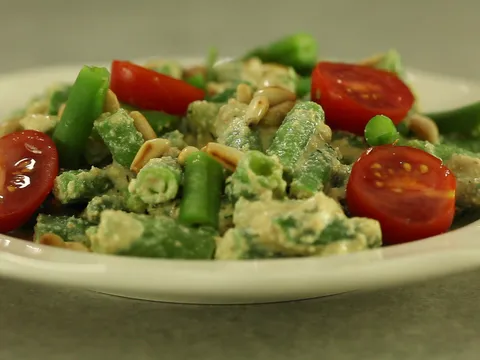 Zelene mahune s tofu sirom - Salata lahor