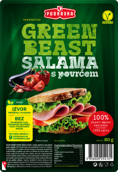 Green Beast salama s povrćem