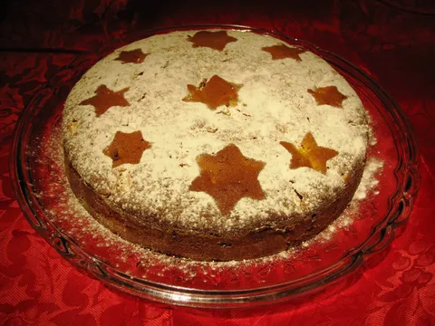 Zvjezdana torta iliti ga kolač od ananasa, marcipana i brusnica