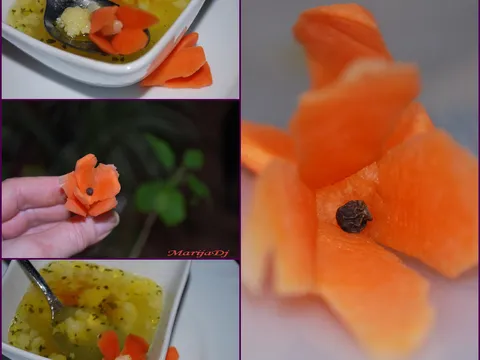 Cvet od sargarepe u corbici od karfiola&#8230;