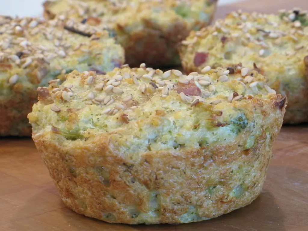 Muffins sa prosom i brokulom