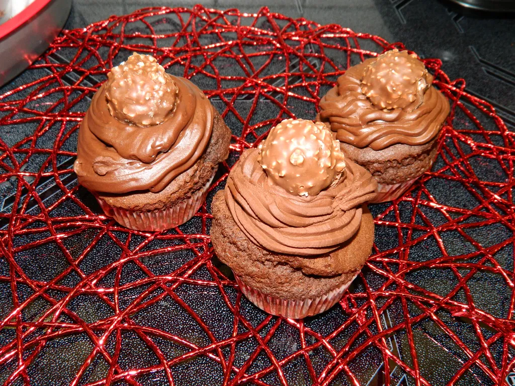 Rocher Chocolate Cupcakes