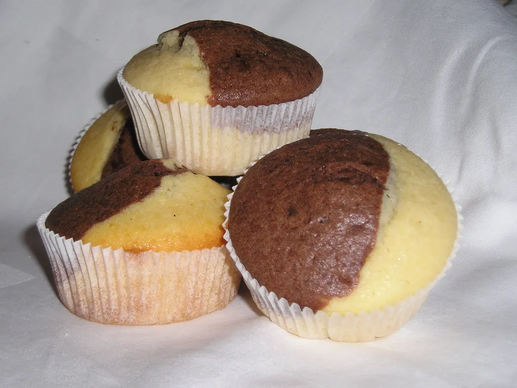 Dvolični crno-bijeli muffini