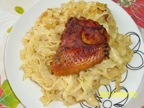 Pečena piletina sa tjesteninom na način mog "Dede Lede" by strucy