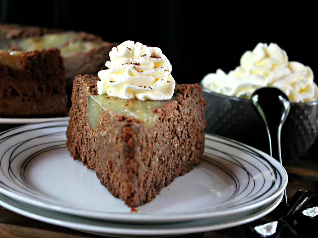 Flourless Chocolate-Pear Cake...