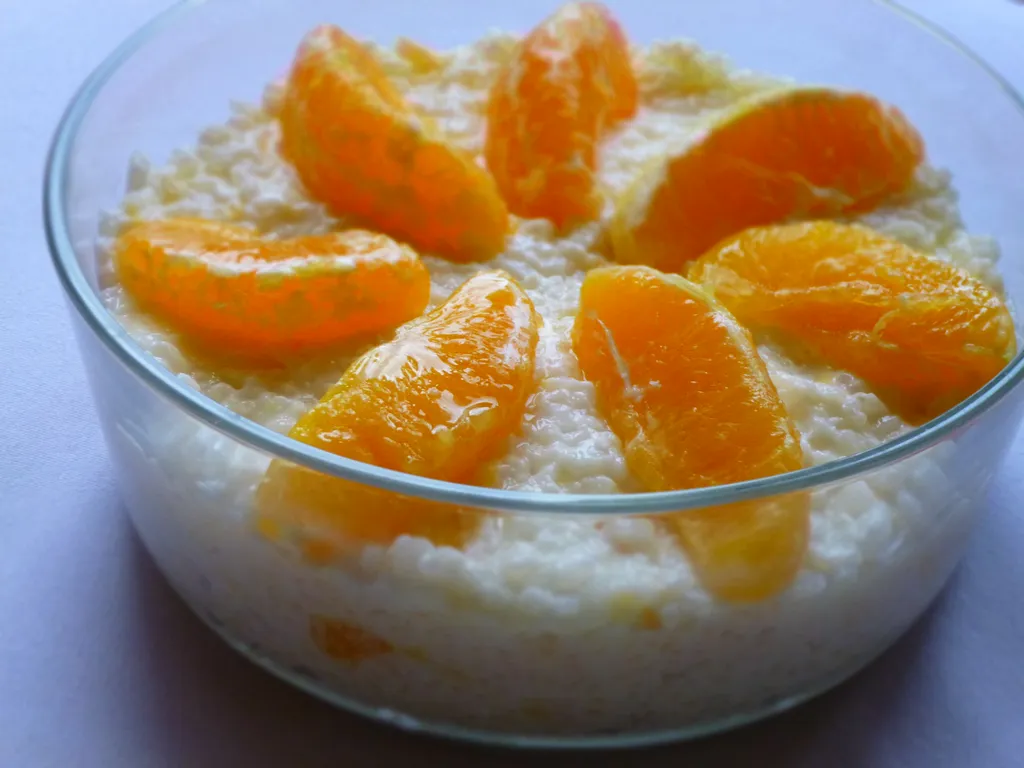 Slatka riža s narandžom