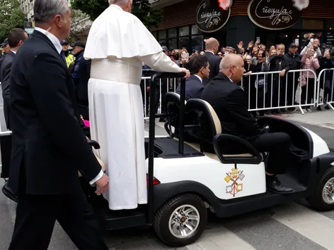 Papata Francisk vo Sopje