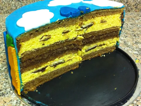 Jaffa + Fondant torta (presjek)