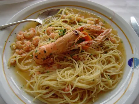 Špageti sa škampima