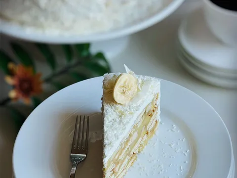 banana keks kolac- posno