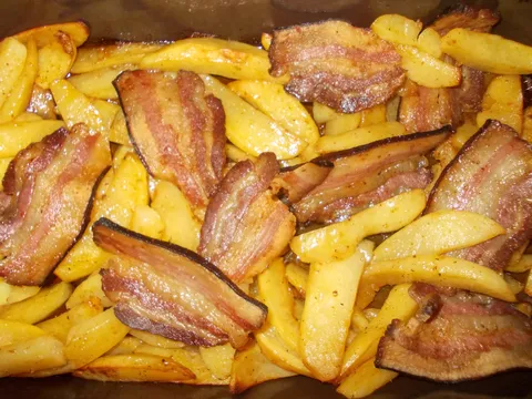 Peceni krompir sa slaninom