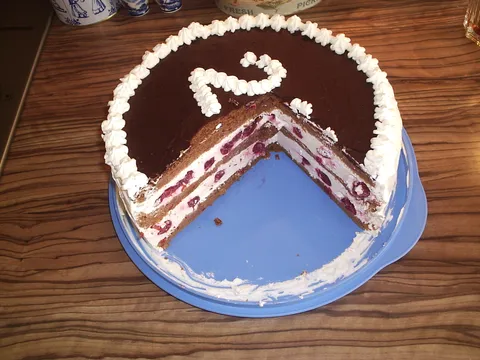 Voćna torta s visnjama za 25:))) rodjendan, odnosno 30-ti