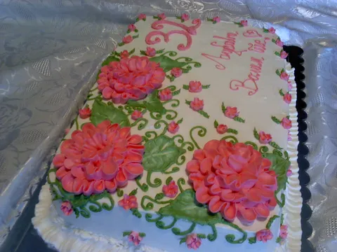 *** Menaž torta *** Cvetna torta za Jelenu :)