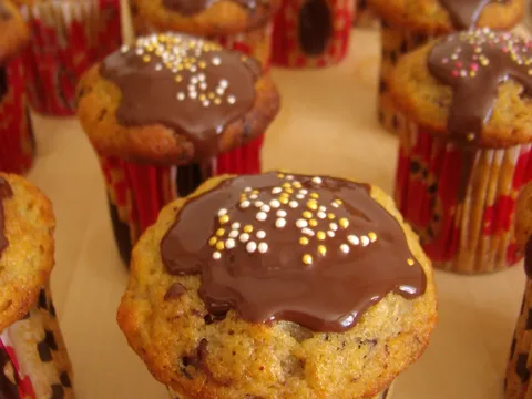 Muffini s bananama i čokoladom