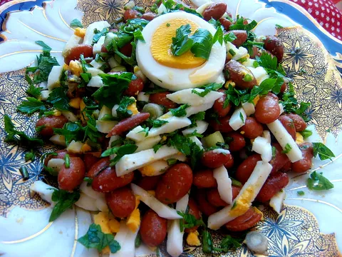 fasulye salatasi(turska salata od smeđeg graha)