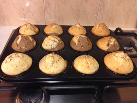 Coko-vanilija muffini (Crno-bijeli muffini)