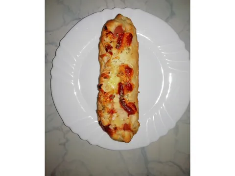Pizza hot dog bez kvasca