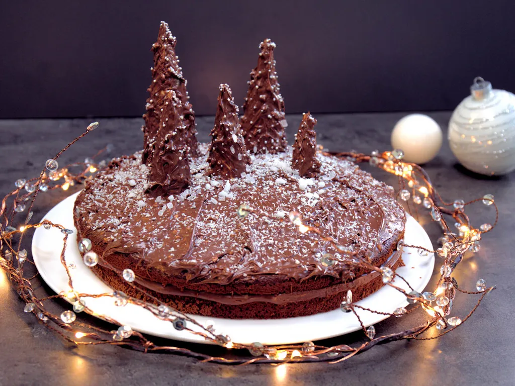 Čokoladna zimska torta