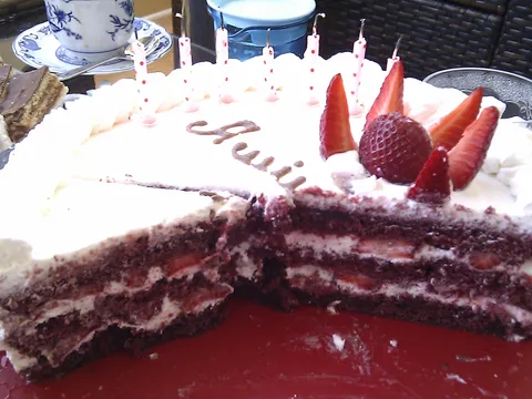 Red Velvet Cake s Jagodama