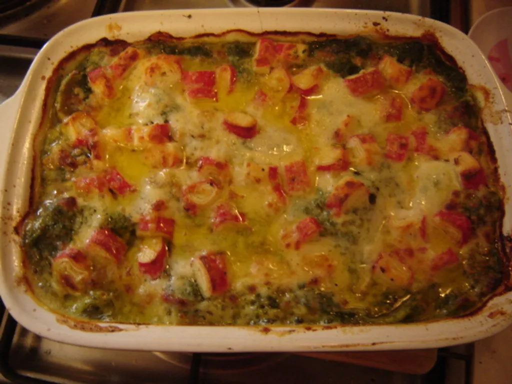 zelene surimi lasagne