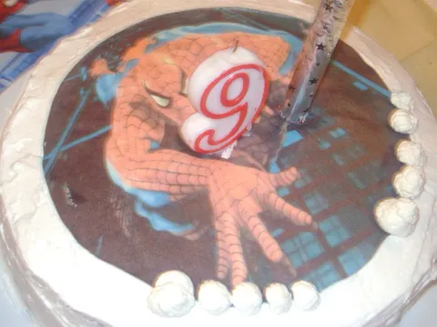 Torta Milka-Spiderman..