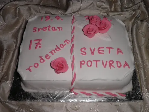 torta za krizmu i rođendan