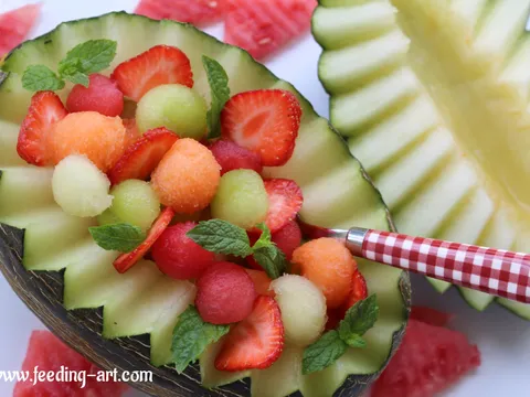 Voćna salata od dinje i lubenice