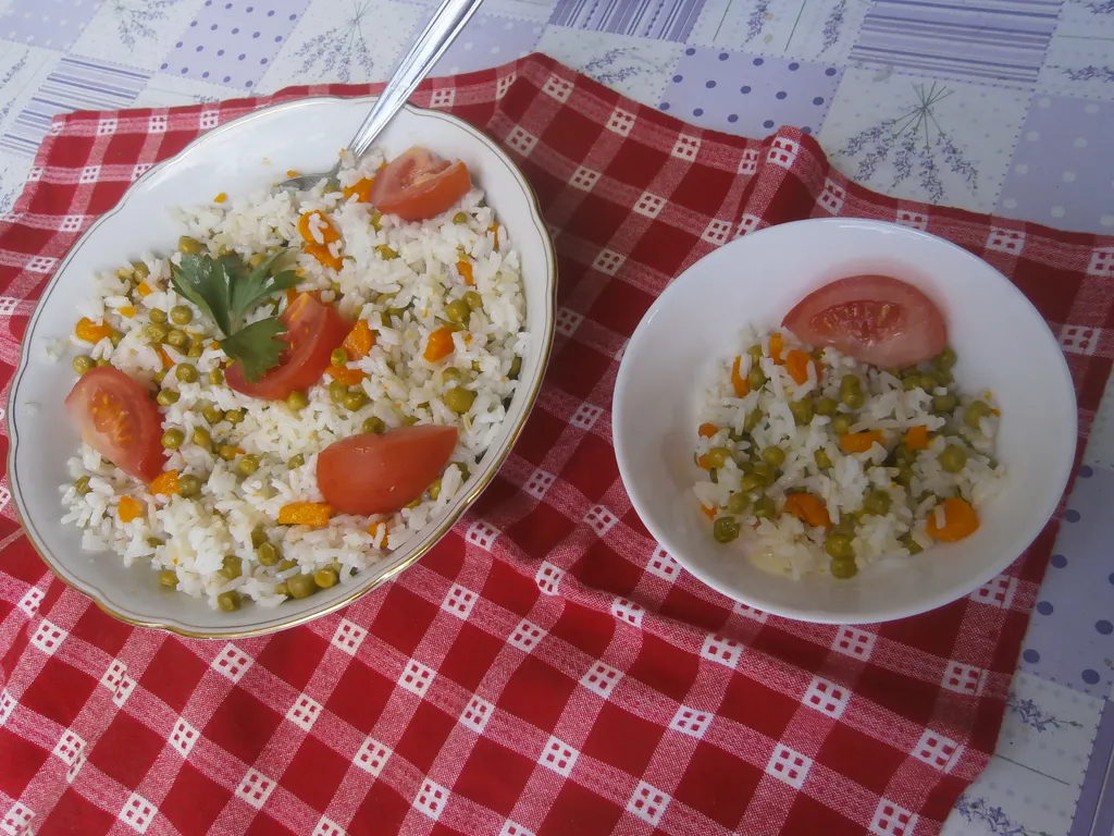 Šarena salata od povrća i riže - Mediteranska salata