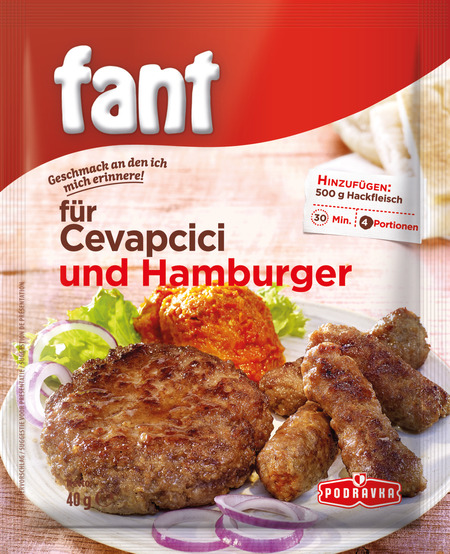 Fant für Cevapcici und Hamburger