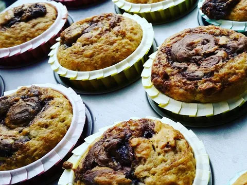 Nutella-banana Muffins
