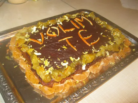 Torta "Volim te" od naranče i čokolade