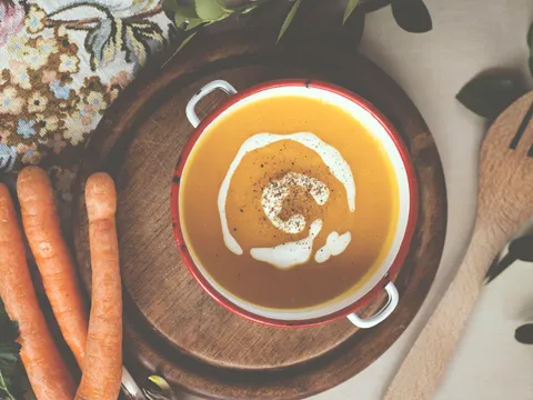 Butternut and carrot soup