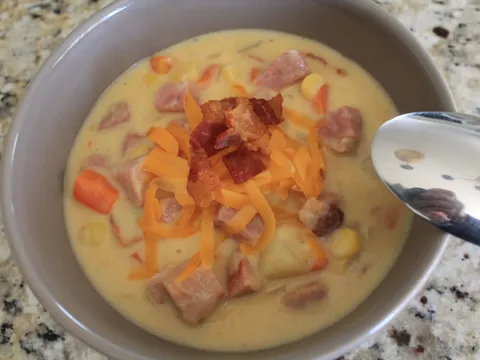 Gusta juha od sunke i sira ( chowder )