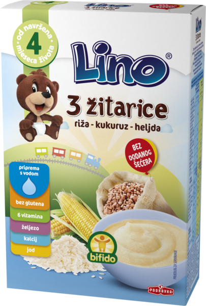 Lino 3 žitarice - riža, kukuruz i heljda