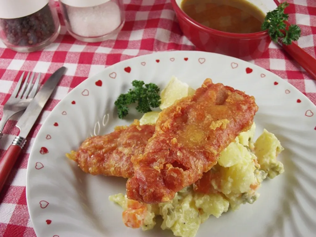 Savršen ručak: pohovana riba na Bilijev način i krompir salata na Rudolfov način