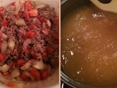 Krem supa od povća i obrok salata sa tunom