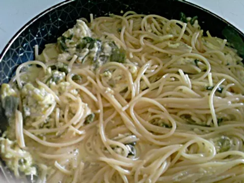 poriluk+špageti