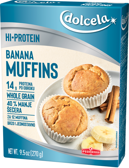 Hi protein Banana Muffins