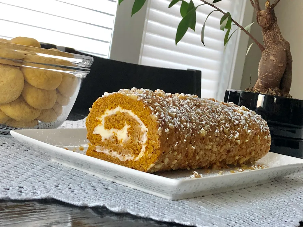 Pumpkin cake roll ( rolat od bundave)