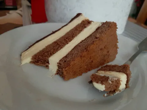 Easy choko-vanilla cake