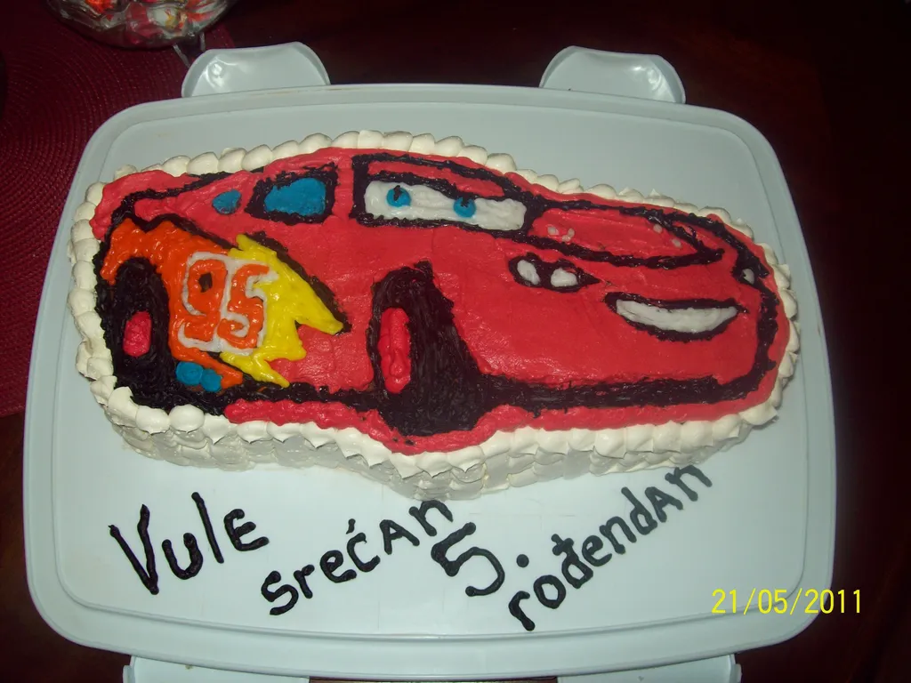 Super torta-Lightning McQueen za Vulov PETI rodjendan