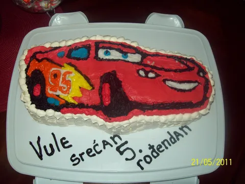 Super torta-Lightning McQueen za Vulov PETI rodjendan