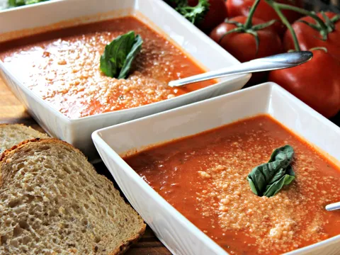 Tomato with Orzo soup...