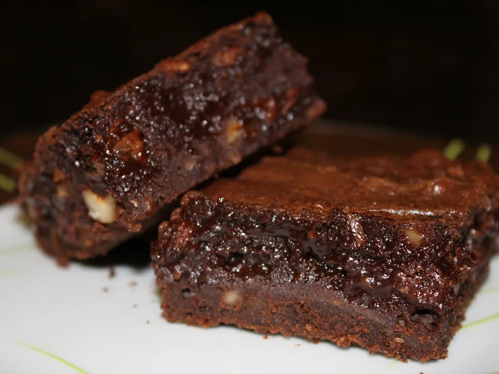 Nutella Brownies with hazelnuts...
