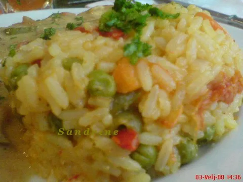Dinstana riža s povrćem