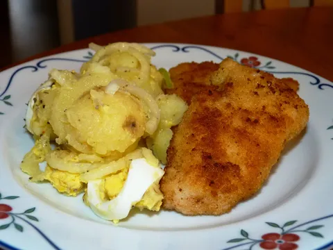 Riba sa krompir salatom
