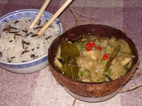 Green Chicken Curry (Zeleni pileći curry)