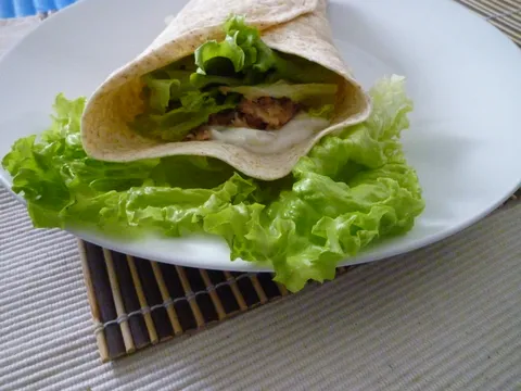 Integralni burrito sa tunom u grčkom jogurtu