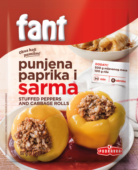 Fant seasoning mix for stuffed peppers and cabbage