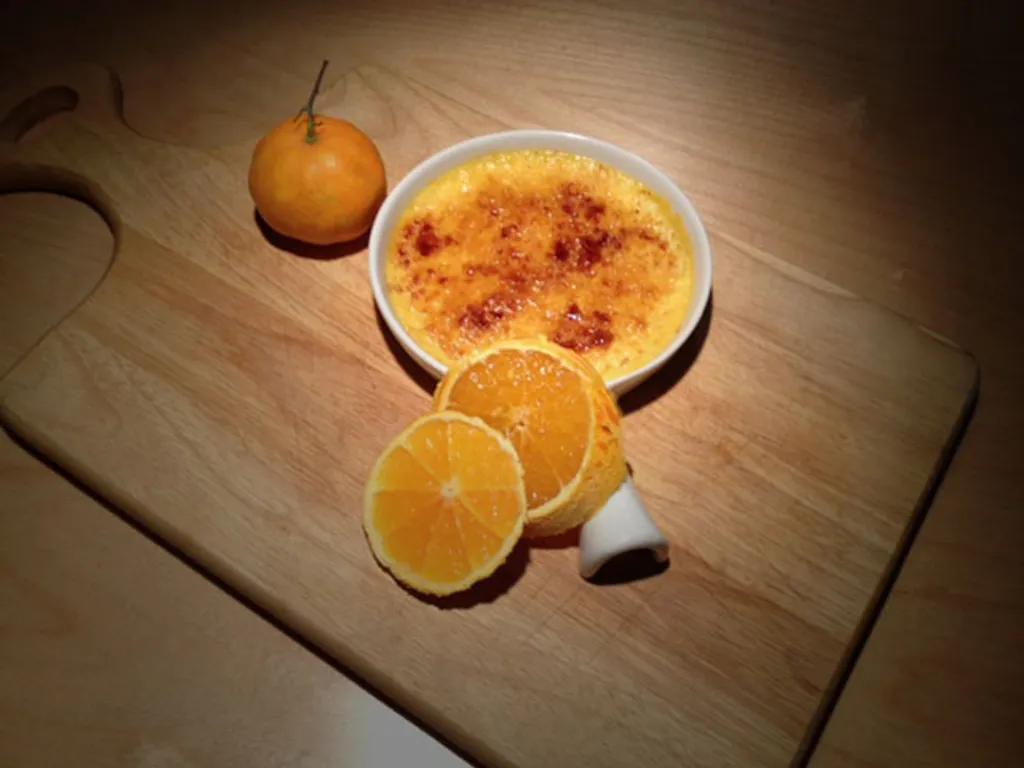 Crème brûlée s okusom naranče